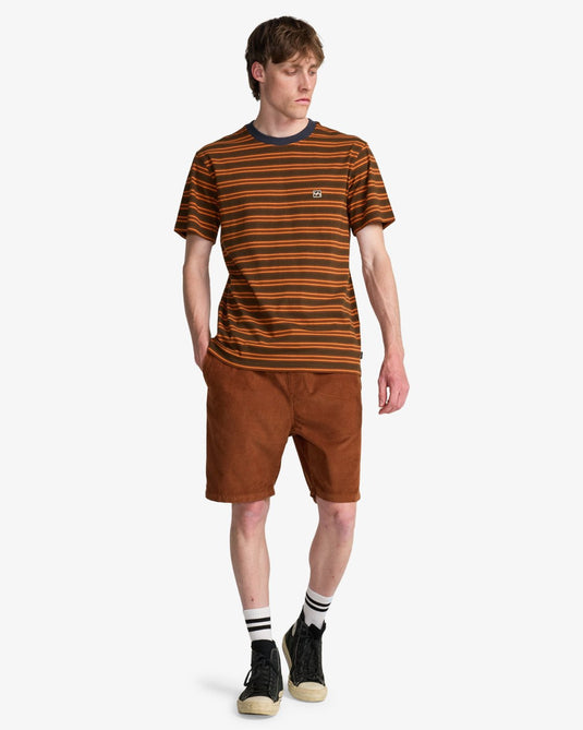 Billabong Men's Baxter Short Sleeve T-Shirt Dark Brown EBYKT00120-CSR0