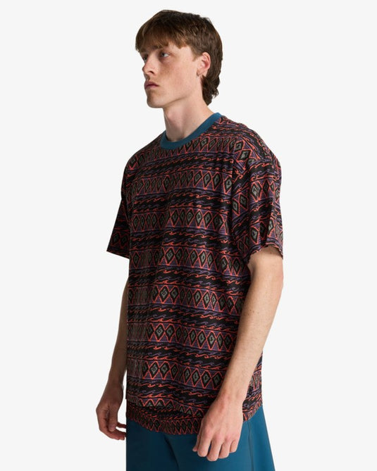 Billabong Men's Since 73 Paint Rack Og T-Shirt Pewter EBYKT00121-PEW