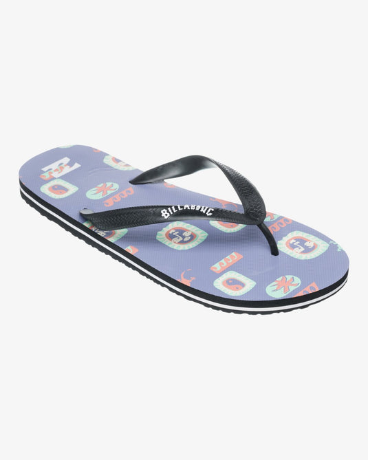 Billabong Men's Tides Flip Flops Light Purple EBYL100027-SKW0