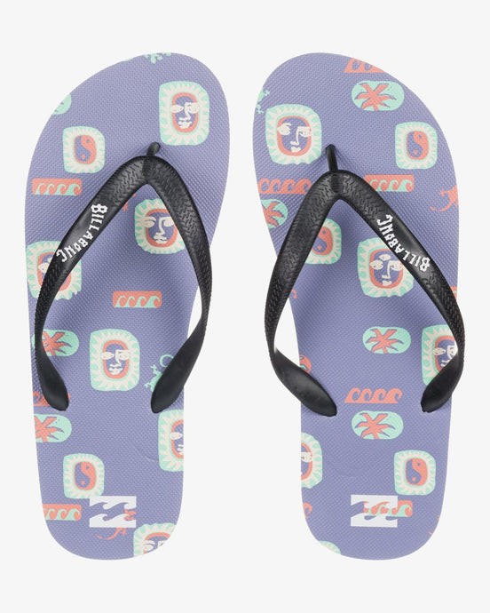 Billabong Men's Tides Flip Flops Light Purple EBYL100027-SKW0