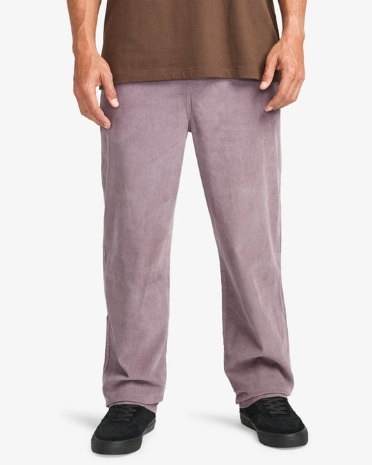 Billabong Men's Larry Cord Pants Dusty Purple EBYNP00111-SNY0