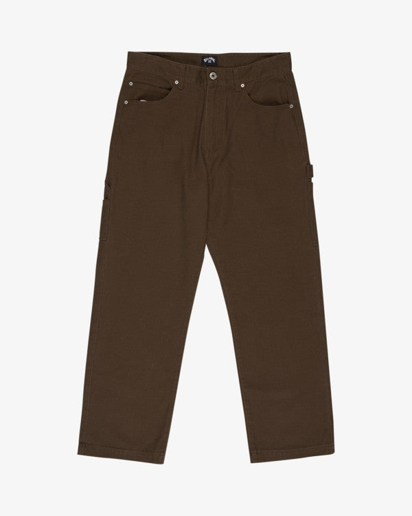 Load image into Gallery viewer, Billabong Men&#39;s Bad Dog Workwear Inspired Pants Dark Cedar EBYNP00114-CSR0
