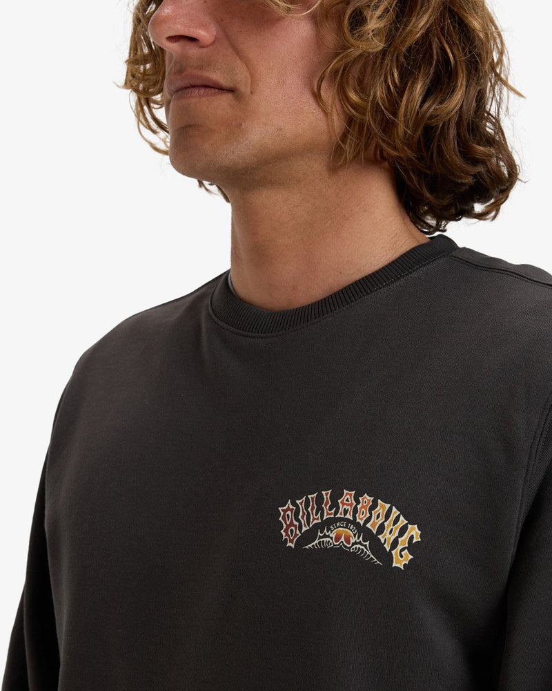 Load image into Gallery viewer, Billabong Men&#39;s Foundation Cr Pullover Sweatshirt Raven EBYSF00162_RAV
