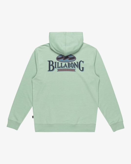 Billabong Men's Foundation Po Pullover Hoodie Seafoam EBYSF00163-SKM