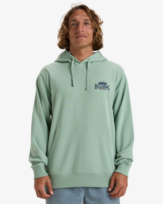Billabong Men's Foundation Po Pullover Hoodie Seafoam EBYSF00163-SKM