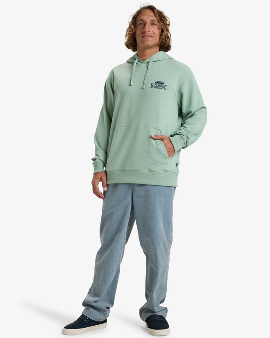 Billabong Men's Foundation Po Pullover Hoodie Seafoam EBYSF00163-SKM