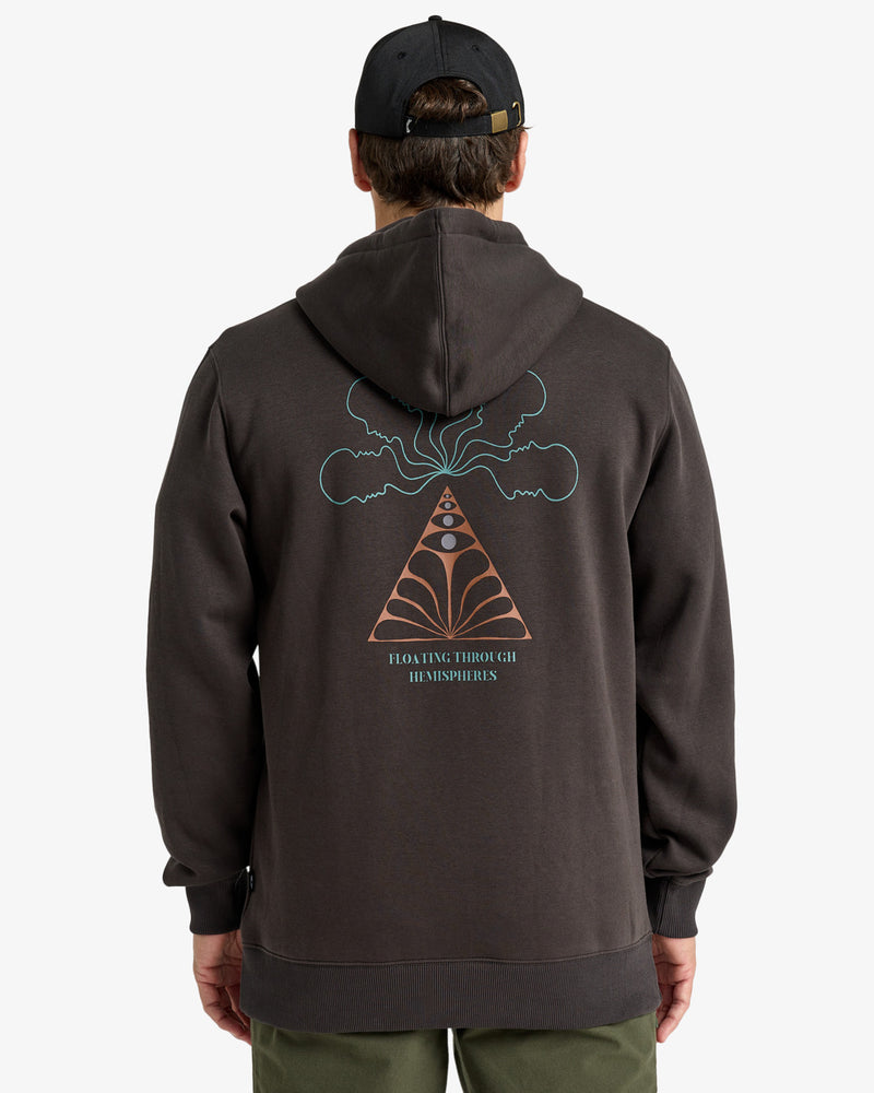 Load image into Gallery viewer, Billabong Men&#39;s Floating Po Hoodie Washed Black EBYSF00174-WAA
