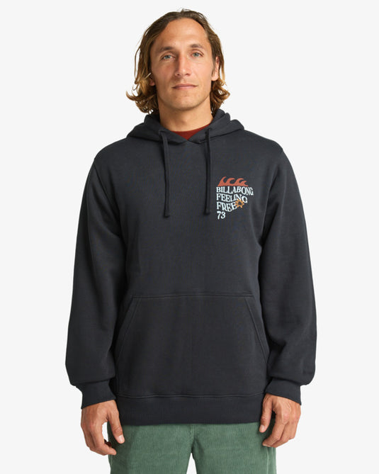 Billabong Men's Foundation Po Hoodies Black EBYSF00175-BLK