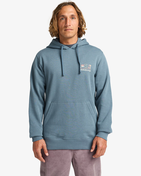 Billabong Men's Foundation Po Hoodie Slate Blue EBYSF00175-BND0