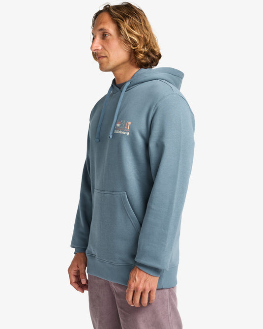 Billabong Men's Foundation Po Hoodie Slate Blue EBYSF00175-BND0