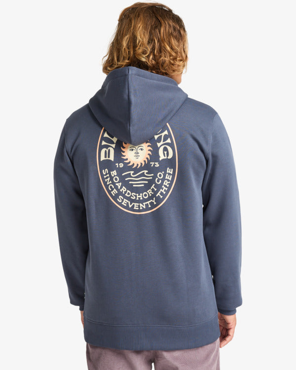 Load image into Gallery viewer, Billabong Men&#39;s Foundation Zip Hoodie Ombre Blue EBYSF00177-KRQ0
