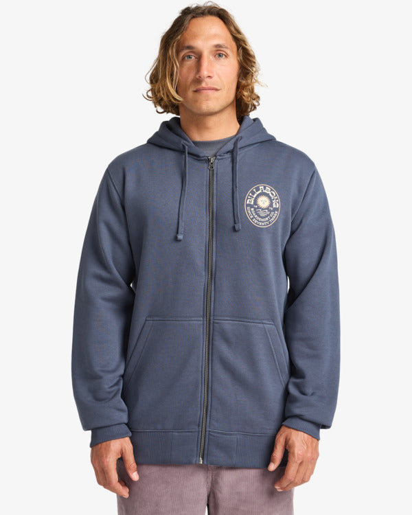 Load image into Gallery viewer, Billabong Men&#39;s Foundation Zip Hoodie Ombre Blue EBYSF00177-KRQ0

