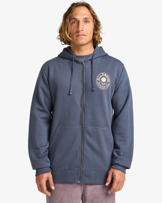 Billabong Men's Foundation Zip Hoodie Ombre Blue EBYSF00177-KRQ0
