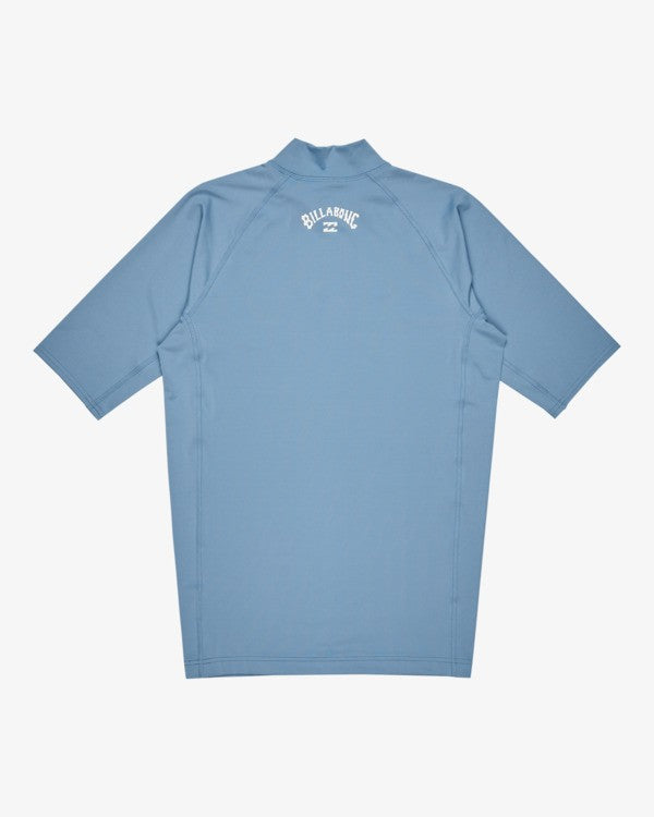 Load image into Gallery viewer, Billabong Men's Waves All Day UV Short Sleeve Rash Vest Sky Blue EBYWR00101-BJD0
