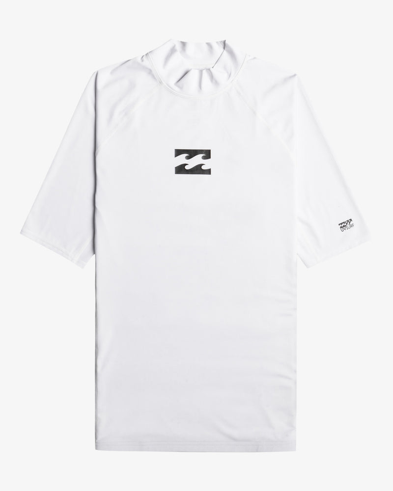 Load image into Gallery viewer, Billabong Men's Waves All Day Short Sleeve Rashguard White EBYWR00101-WHT

