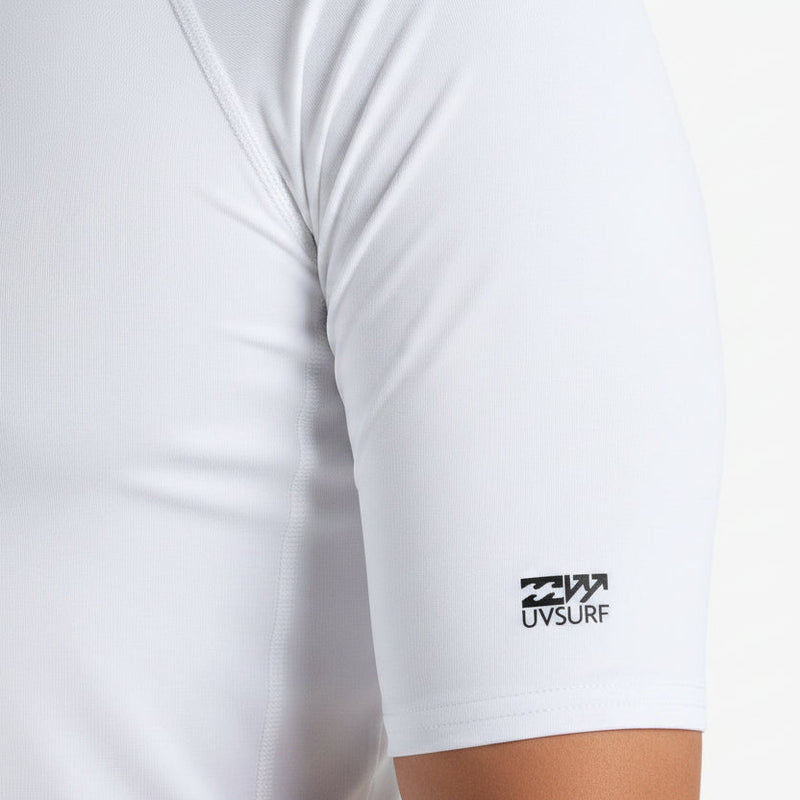 Load image into Gallery viewer, Billabong Men's Waves All Day Short Sleeve Rashguard White EBYWR00101-WHT
