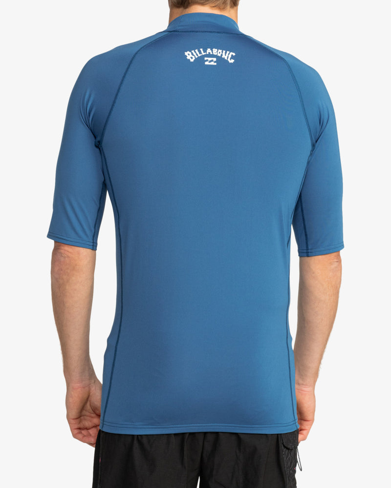 Load image into Gallery viewer, Billabong Men's Waves All Day Short Sleeve Rashguard Dark Blue EBYWR00101-DKB
