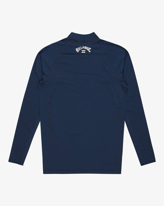 Billabong Men's Waves All Day Long Sleeve UPF 50 Rash Vest Midnight EBYWR00102-BSN0