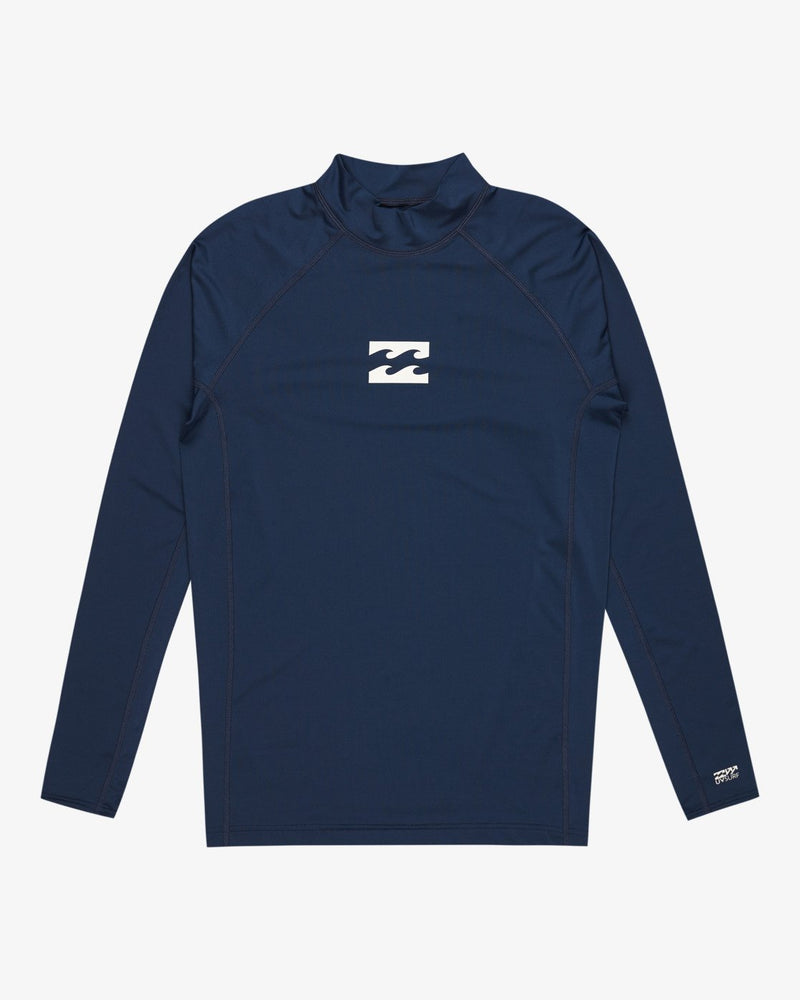 Load image into Gallery viewer, Billabong Men&#39;s Waves All Day Long Sleeve UPF 50 Rash Vest Midnight EBYWR00102-BSN0
