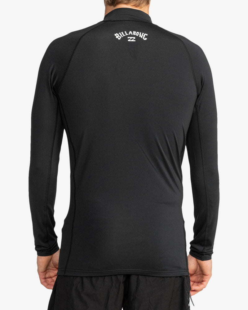 Load image into Gallery viewer, Billabong Men&#39;s Waves All Day Long Sleeve UPF 50 Rash Vest Black EBYWR00102-BLK
