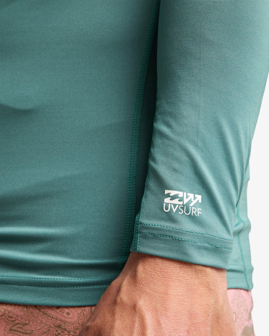 Billabong Men's Waves All Day Long Sleeve Lycra Sea Green EBYWR00102-BMR0