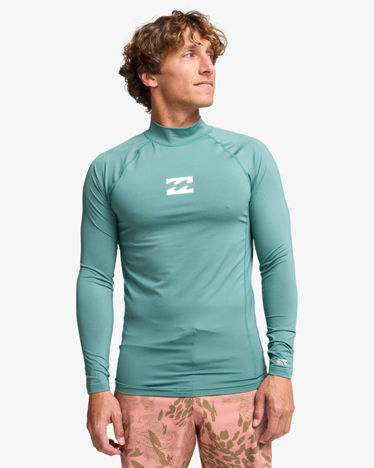 Billabong Men's Waves All Day Long Sleeve Lycra Sea Green EBYWR00102-BMR0