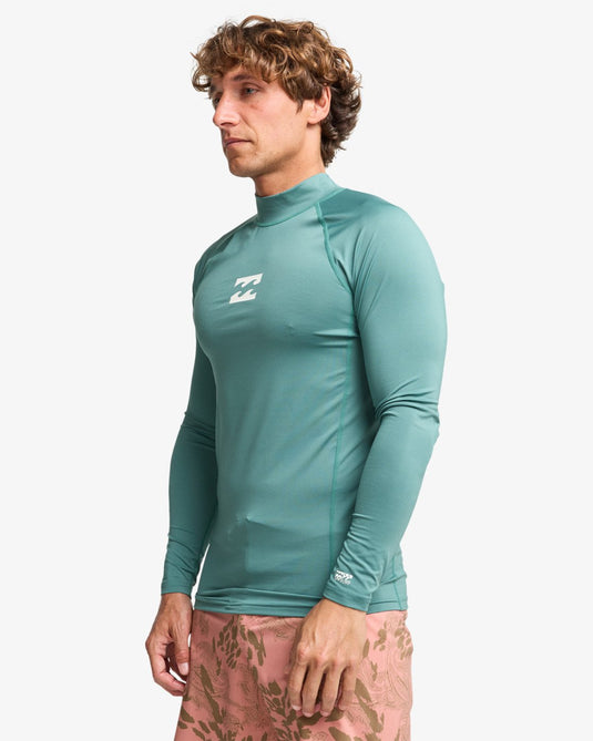 Billabong Men's Waves All Day Long Sleeve Lycra Sea Green EBYWR00102-BMR0