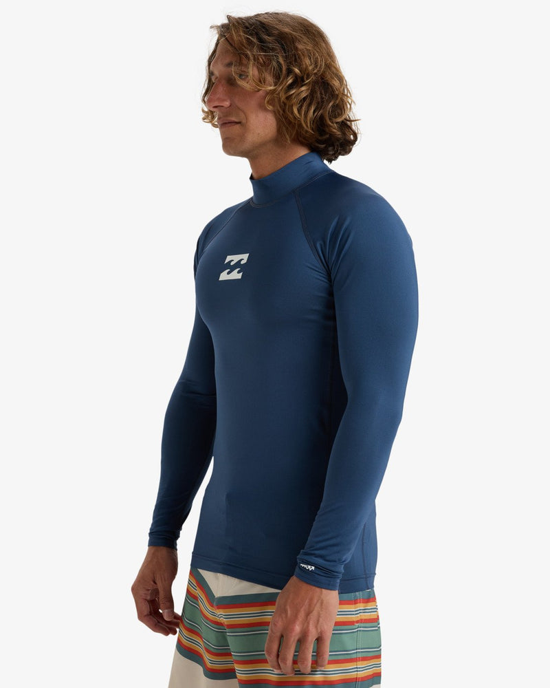 Load image into Gallery viewer, Billabong Men&#39;s Waves All Day Long Sleeve UPF 50 Rash Vest Midnight EBYWR00102-BSN0
