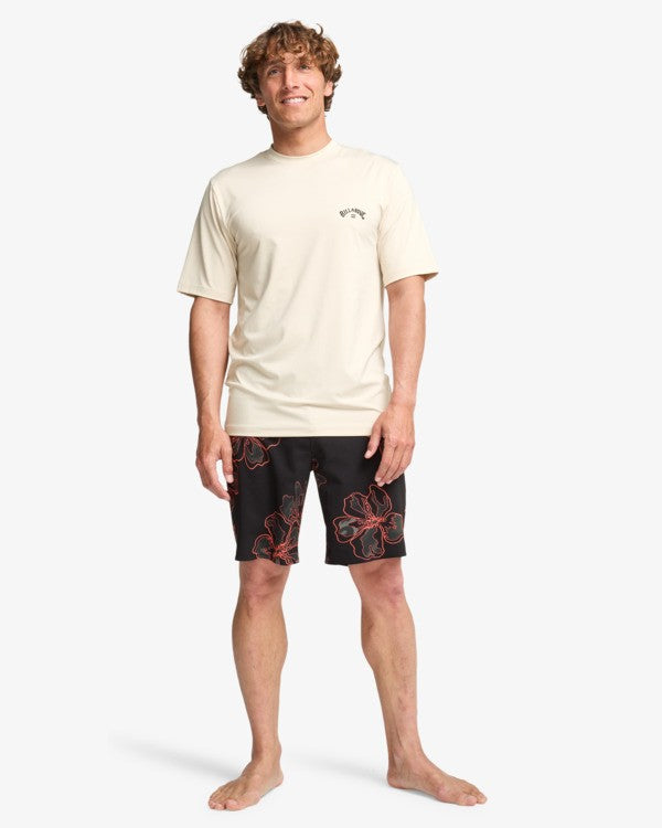 Load image into Gallery viewer, Billabong Men's Arch Wave Short Sleeve UPF50 Lycra Chino EBYWR03019-CHI
