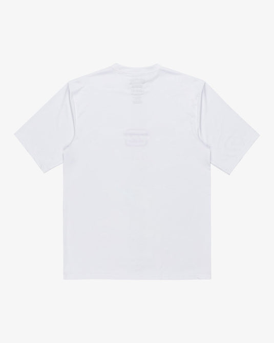 Billabong Men's Bracket Wave Short Sleeves UPF 50 Surf T-Shirt White EBYWR03021-WHT