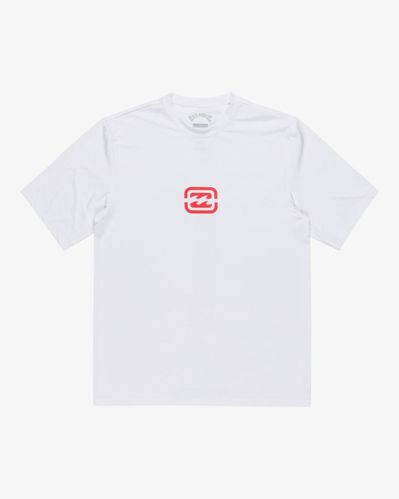 Load image into Gallery viewer, Billabong Men&#39;s Bracket Wave Short Sleeves UPF 50 Surf T-Shirt White EBYWR03021-WHT
