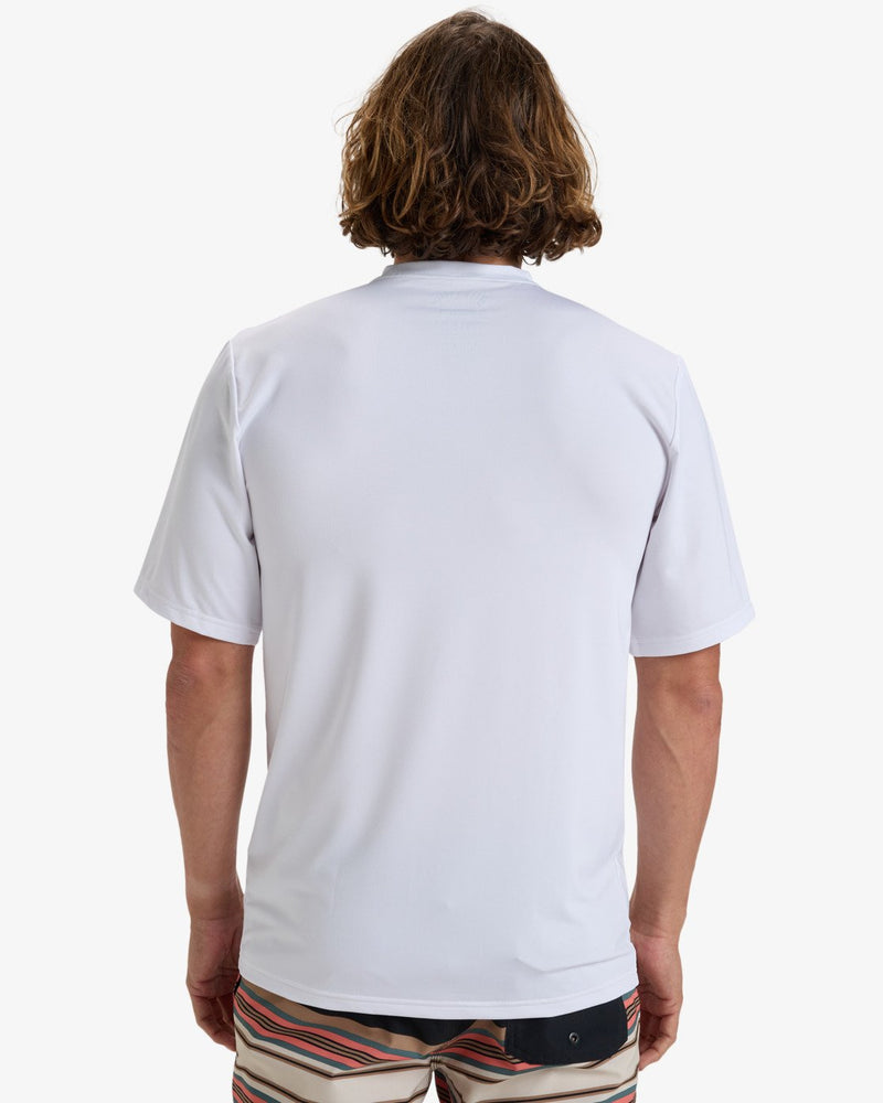Load image into Gallery viewer, Billabong Men&#39;s Bracket Wave Short Sleeves UPF 50 Surf T-Shirt White EBYWR03021-WHT
