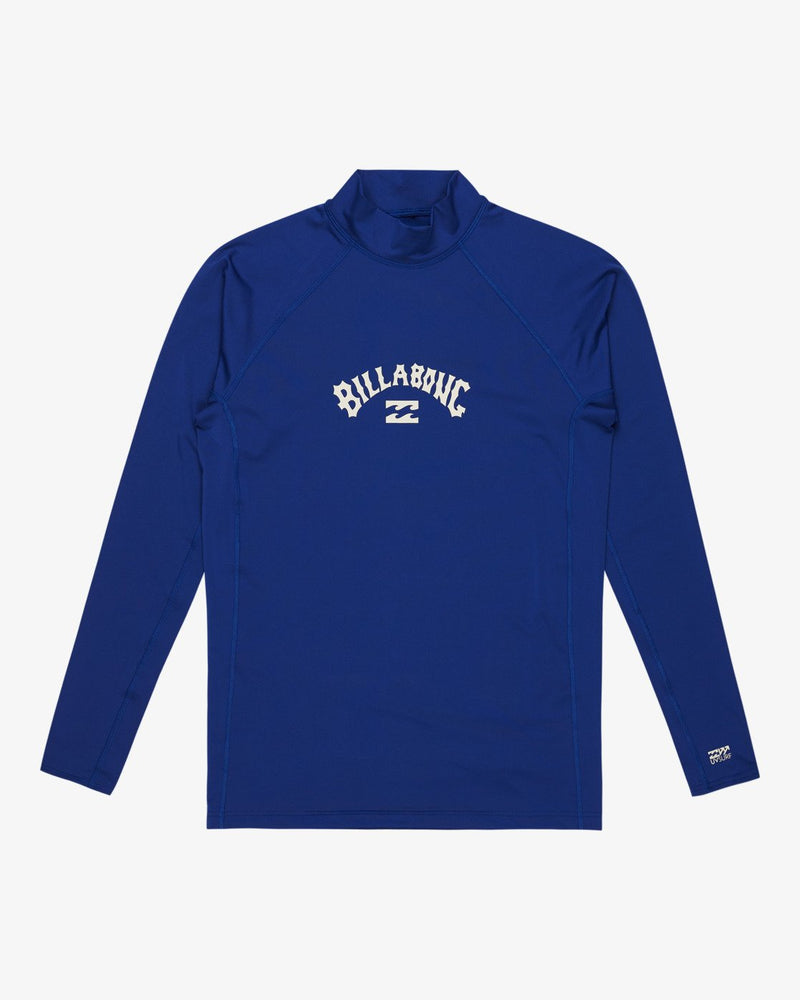 Load image into Gallery viewer, Billabong Men&#39;s Arch Wave Long Sleeves UPF 50 Surf T-Shirt Dark Cobalt EBYWR03022-CBT
