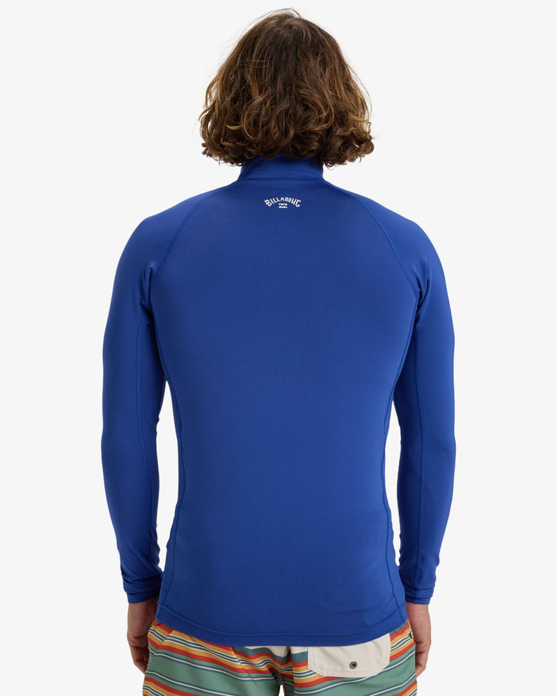Load image into Gallery viewer, Billabong Men&#39;s Arch Wave Long Sleeves UPF 50 Surf T-Shirt Dark Cobalt EBYWR03022-CBT
