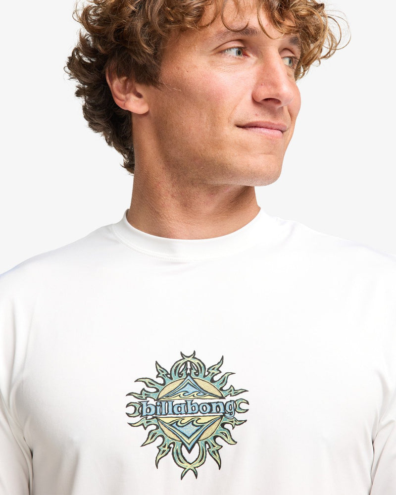 Load image into Gallery viewer, Billabong Men's Solar Flare Loose Fit Short Sleeve Lycra White EBYWR03028-WHT
