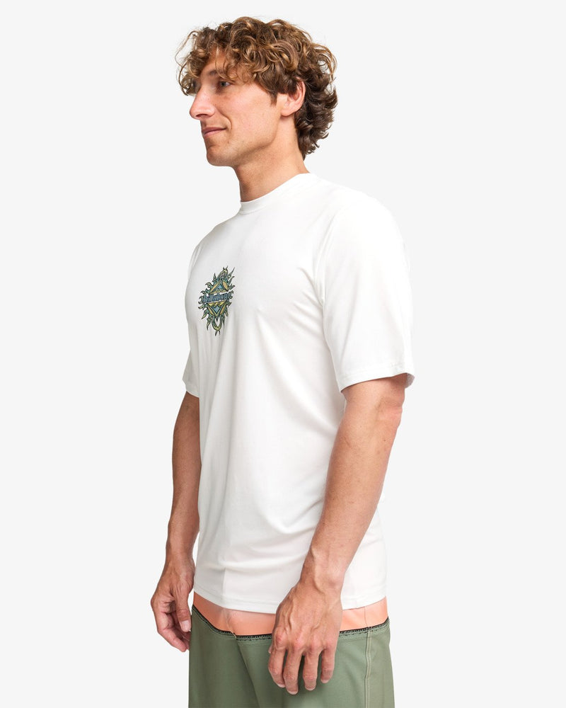 Load image into Gallery viewer, Billabong Men's Solar Flare Loose Fit Short Sleeve Lycra White EBYWR03028-WHT
