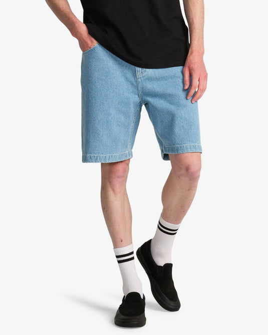 Billabong Men's Big 21" Denim Short Bleach Wash EBYWS00113-BEJW