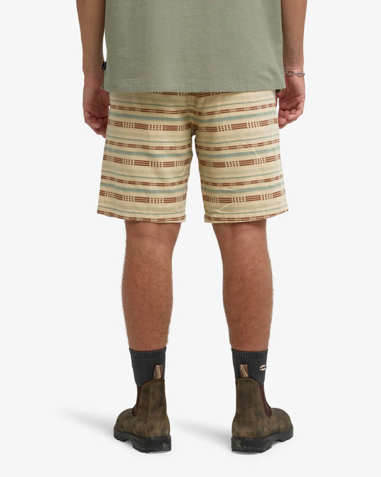 Billabong Men's Larry Jacquard Shorts Castle Rock EBYWS00134-TGW0
