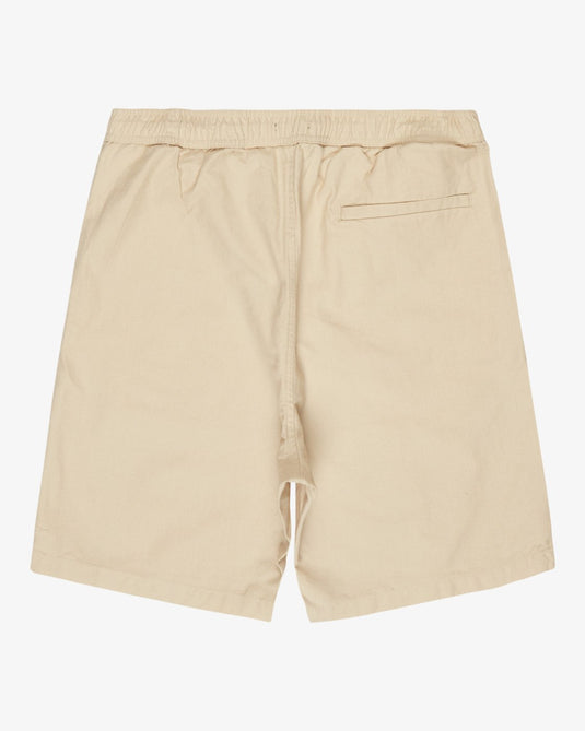 Billabong Men's Larry Linen Elasticated Shorts Natural EBYWS00135-WCF0