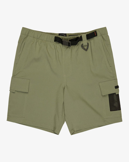 Billabong Surftrek Elastic Cargo Boardshorts Moss Green EBYWS00136-GLW0