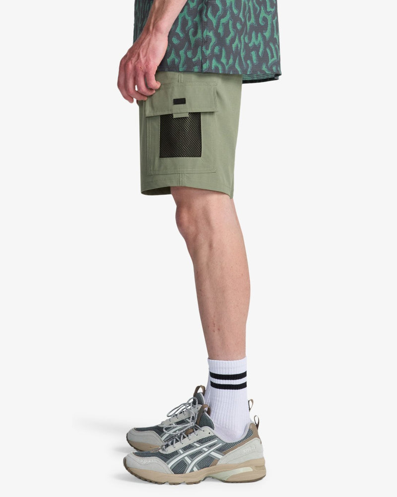 Load image into Gallery viewer, Billabong Surftrek Elastic Cargo Boardshorts Moss Green EBYWS00136-GLW0
