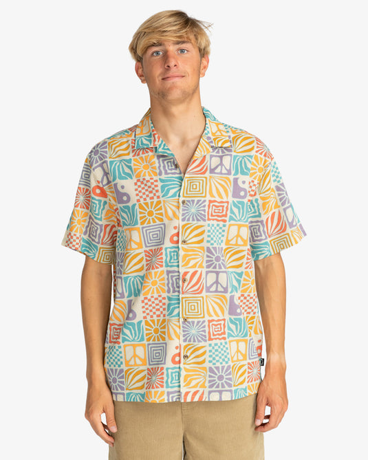Billabong Men's Sundays Vacay Regular Fit Shirt Multi EBYWT03002-MUL