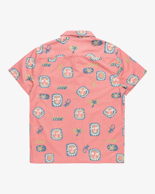 Load image into Gallery viewer, Billabong Men&#39;s Solana Short Sleeves Shirt Dusty Pink EBYWT03008-DTP
