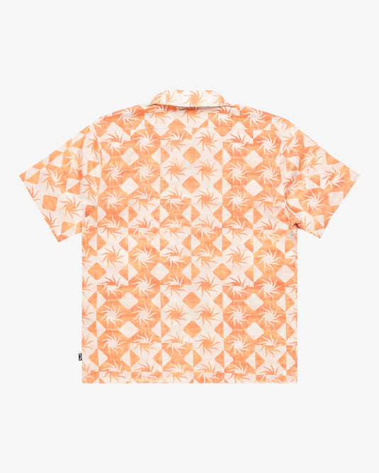 Billabong Men's Vacay Short Sleeves Shirt Peach EBYWT03010-NGG0