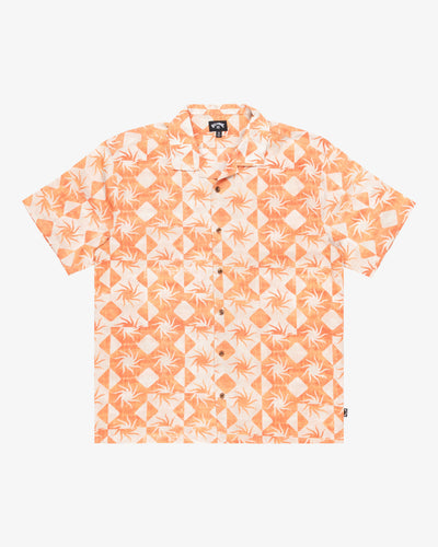 Billabong Men's Vacay Short Sleeves Shirt Peach EBYWT03010-NGG0
