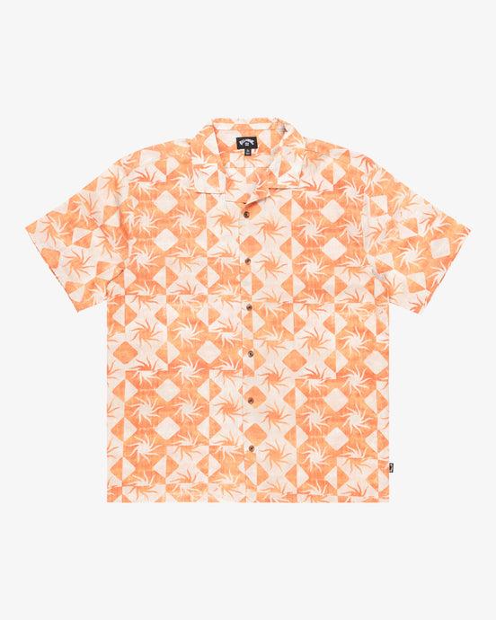 Billabong Men's Vacay Short Sleeves Shirt Peach EBYWT03010-NGG0