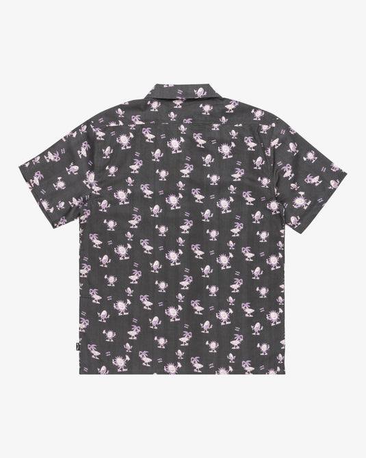 Billabong Men's Vacay Short Sleeves Shirt Raven EBYWT03010-RAV