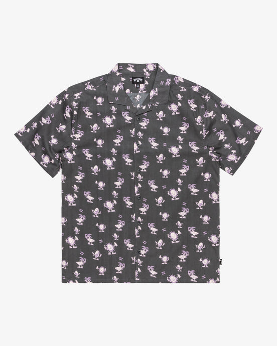 Billabong Men's Vacay Short Sleeves Shirt Raven EBYWT03010-RAV