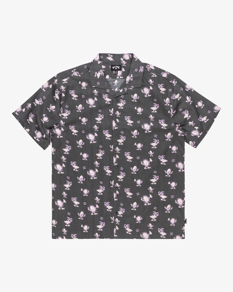 Load image into Gallery viewer, Billabong Men&#39;s Vacay Short Sleeves Shirt Raven EBYWT03010-RAV
