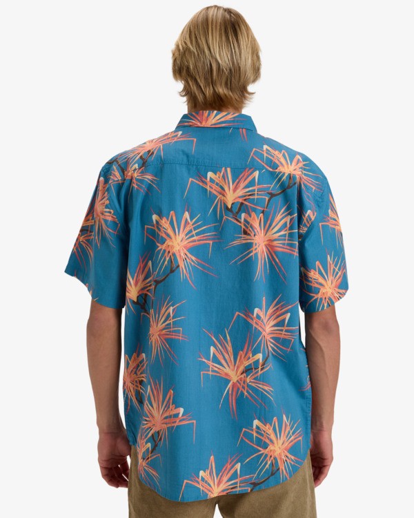 Load image into Gallery viewer, Billabong Men&#39;s Sundays Short Sleeves Shirt Glacier Blue EBYWT03011-BMC0
